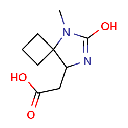 2-{6-hydroxy-5-methyl-5,7-diazaspiro[3,4]oct-6-en-8-yl}aceticacidͼƬ