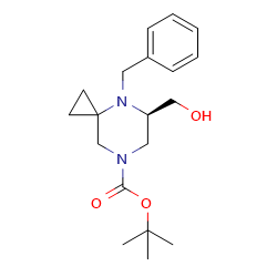 tert-butyl(5R)-4-benzyl-5-(hydroxymethyl)-4,7-diazaspiro[2,5]octane-7-carboxylateͼƬ