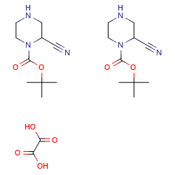 Tert-butyl2-cyanopiperazine-1-carboxylatehemioxalate图片