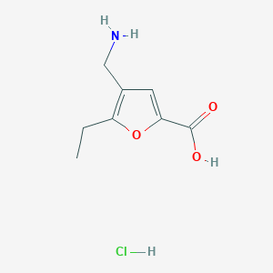 4-Aminomethyl-5-ethyl-furan-2-carboxylic acid hydrochlorideͼƬ