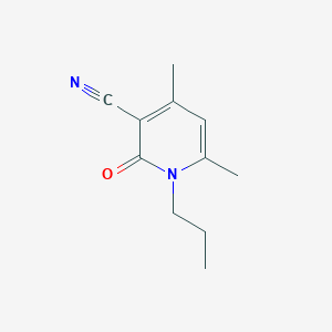 4,6-dimethyl-2-oxo-1-propylpyridine-3-carbonitrile图片