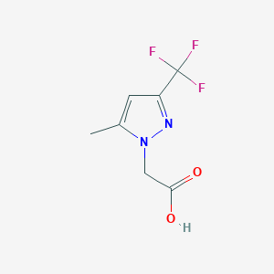 2-[5-methyl-3-(trifluoromethyl)-1H-pyrazol-1-yl]aceticacidͼƬ