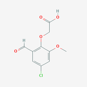 (4-Chloro-2-formyl-6-methoxyphenoxy)acetic AcidͼƬ