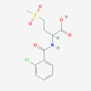 2-[(2-Chlorophenyl)formamido]-4-methanesulfonylbutanoic AcidͼƬ