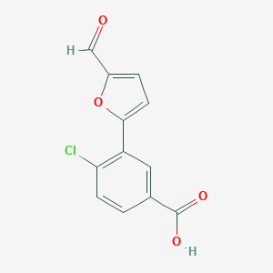 4-Chloro-3-(5-formylfuran-2-yl)benzoic AcidͼƬ