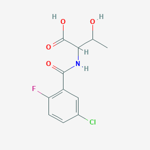 2-[(5-chloro-2-fluorophenyl)formamido]-3-hydroxybutanoic acidͼƬ