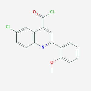 6-chloro-2-(2-methoxyphenyl)quinoline-4-carbonyl chlorideͼƬ