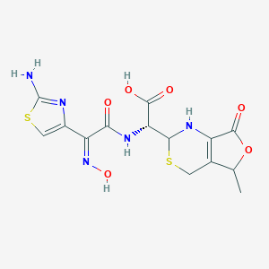 -[[(2-Amino-4-thiazolyl)(hydroxyimino)acetyl]amino]-1,2,5,7-tetrahydro-5-methyl-7-oxo-4H-Furo[3,4-d][1,3]thiazine-2-acetic Acid Sodium Salt(Mixture of Diastereomers)ͼƬ