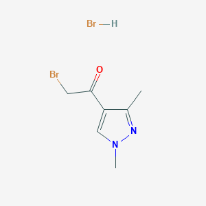 2-bromo-1-(1,3-dimethyl-1H-pyrazol-4-yl)ethan-1-one hydrobromide图片