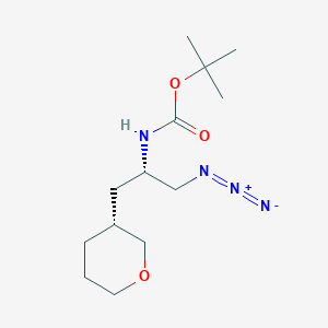 Tert-butyl((S)-1-azido-3-((R)-tetrahydro-2H-pyran-3-yl)propan-2-yl)carbamateͼƬ