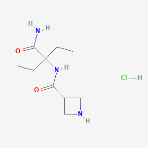 2-(Azetidin-3-ylformamido)-2-ethylbutanamide Hydrochloride图片