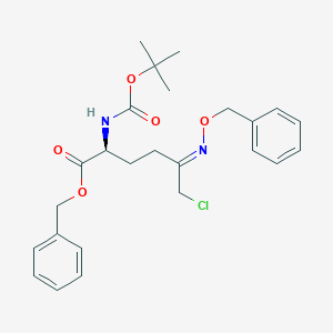 6-Chloro-N-[(1,1-dimethylethoxy)carbonyl]-5-[(phenylmethoxy)imino]-L-norleucine Phenylmethyl EsterͼƬ