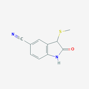 3-(methylsulfanyl)-2-oxo-2,3-dihydro-1H-indole-5-carbonitrileͼƬ