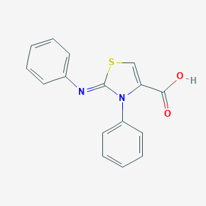 2,3-Dihydro-3-phenyl-2-(phenylimino)-1,3-thiazole-4-carboxylic acid图片