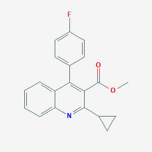 4-(4-Fluorophenyl)-2-cyclopropylquinoline-3-carboxylic Acid Methyl EsterͼƬ