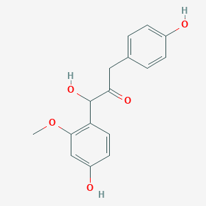 1-Hydroxy-1-(4-hydroxy-2-methoxyphenyl)-3-(4-hydroxyphenyl)propan-2-oneͼƬ