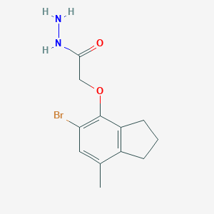 2-[(5-Bromo-7-methyl-2,3-dihydro-1H-inden-4-yl)oxy]acetohydrazideͼƬ