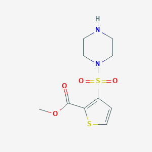 methyl 3-(piperazin-1-ylsulfonyl)thiophene-2-carboxylateͼƬ