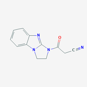 3-Oxo-3-{2,5,7-triazatricyclo[6,4,0,0,2,6]dodeca-1(12),6,8,10-tetraen-5-yl}propanenitrileͼƬ