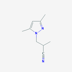 3-(3,5-dimethyl-1H-pyrazol-1-yl)-2-methylpropanenitrileͼƬ