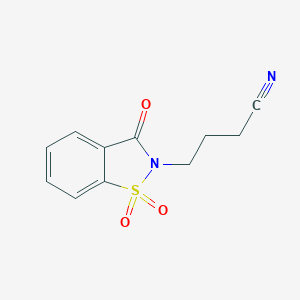 4-(1,1-Dioxido-3-oxo-1,2-benzothiazol-2(3H)-yl)butanenitrileͼƬ