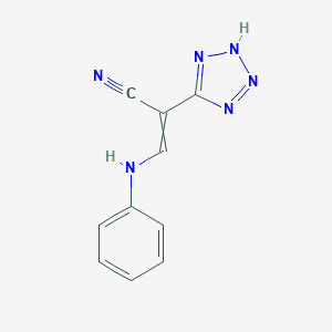 (E)-3-anilino-2-(1H-1,2,3,4-tetraazol-5-yl)-2-propenenitrileͼƬ