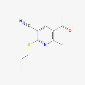 5-acetyl-6-methyl-2-(propylsulfanyl)nicotinonitrileͼƬ