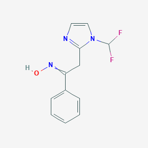 N-{2-[1-(Difluoromethyl)-1H-imidazol-2-yl]-1-phenylethylidene}hydroxylamineͼƬ