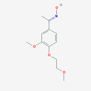 N-{1-[3-Methoxy-4-(2-methoxyethoxy)phenyl]ethylidene}hydroxylamineͼƬ