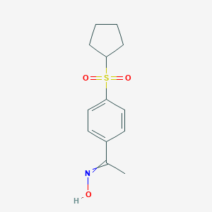 N-{1-[4-(Cyclopentanesulfonyl)phenyl]ethylidene}hydroxylamineͼƬ