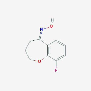 N-(9-fluoro-2,3,4,5-tetrahydro-1-benzoxepin-5-ylidene)hydroxylamine图片