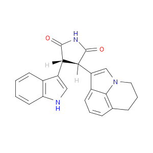 (3R,4R)-3-(5,6-Dihydro-4H-pyrrolo[3,2,1-ij]quinolin-1-yl)-4-(1H-indol-3-yl)pyrrolidine-2,5-dioneͼƬ