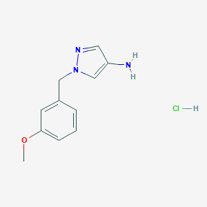 1-(3-Methoxy-benzyl)-1 H-pyrazol-4-ylamine hydrochlorideͼƬ