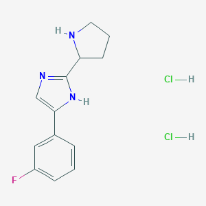 4-(3-fluorophenyl)-2-(pyrrolidin-2-yl)-1H-imidazole dihydrochlorideͼƬ