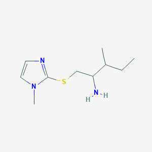 2-[(2-amino-3-methylpentyl)sulfanyl]-1-methyl-1H-imidazoleͼƬ