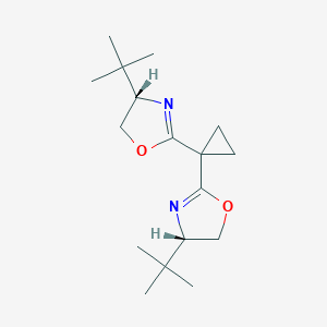 (4S,?4'S)?-2,?2'-环丙亚基双[?4-?叔丁基-?4,?5-?二氢恶唑]图片