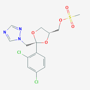 rac,cis-[2-(2,4-Dichlorophenyl)-2-(1H-1,2,4-triazol-1-ylmethyl)-1,3-dioxolan-4-yl]methyl methanesulfͼƬ