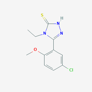 5-(5-chloro-2-methoxyphenyl)-4-ethyl-4H-1,2,4-triazole-3-thiolͼƬ