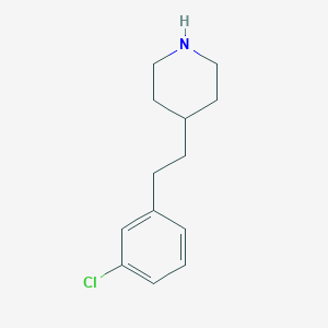 4-(3-Chlorophenethyl)piperidine图片