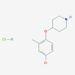 4-(4-Bromo-2-methylphenoxy)piperidine hydrochloride图片