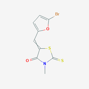 (5Z)-5-[(5-bromo-2-furyl)methylene]-3-methyl-2-thioxo-1,3-thiazolidin-4-one图片