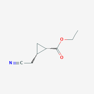 Ethyl cis-2-(Cyanomethyl)cyclopropane-1-carboxylateͼƬ