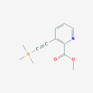 Methyl 3-[2-(Trimethylsilyl)ethynyl]pyridine-2-carboxylateͼƬ