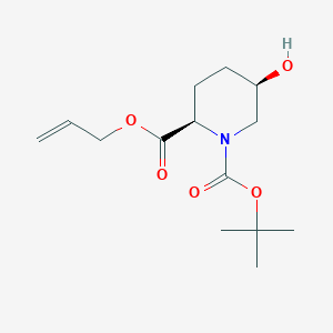 (2S,5S)-2-Allyl 1-tert-Butyl 5-hydroxypiperidine-1,2-dicarboxylateͼƬ