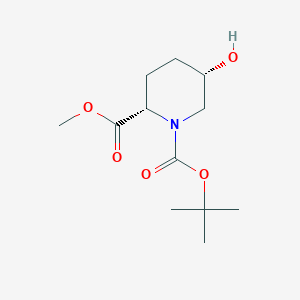 (2S,5S)-1-tert-Butyl 2-methyl 5-hydroxypiperidine-1,2-dicarboxylateͼƬ