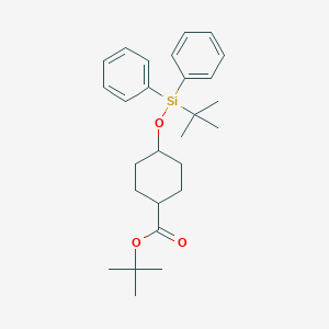 tert-Butyl 4-((tert-Butyldiphenylsilyl)oxy)cyclohexanecarboxylateͼƬ