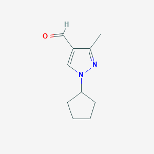 1-cyclopentyl-3-methyl-1H-pyrazole-4-carbaldehydeͼƬ