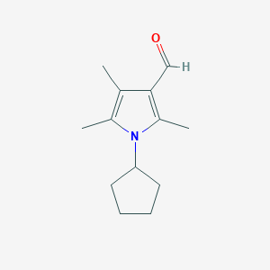 1-cyclopentyl-2,4,5-trimethyl-1H-pyrrole-3-carbaldehydeͼƬ