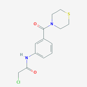 2-Chloro-N-[3-(thiomorpholine-4-carbonyl)phenyl]acetamideͼƬ