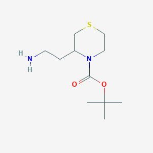 tert-Butyl 3-(2-Aminoethyl)thiomorpholine-4-carboxylateͼƬ